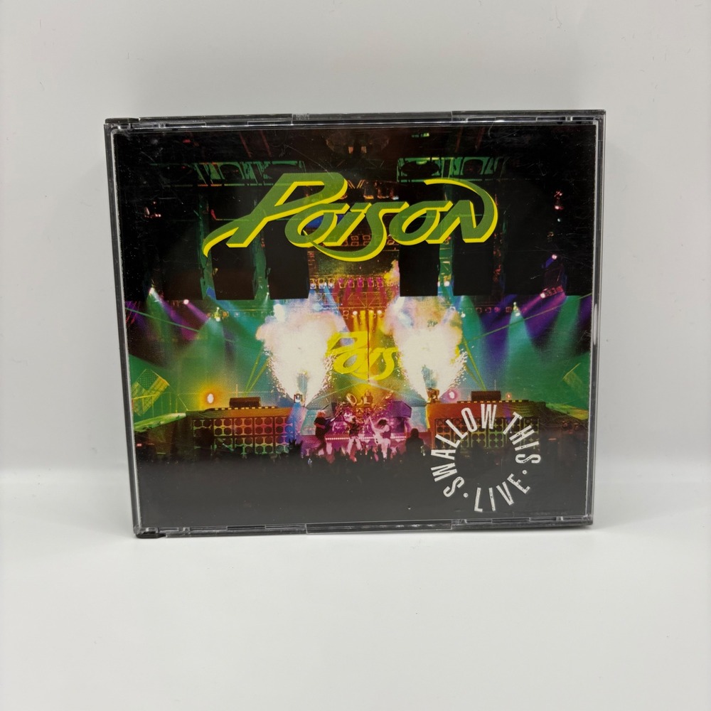 Poison Swallow This Live CD Good 2-Disc Glam Metal 1991 Capitol